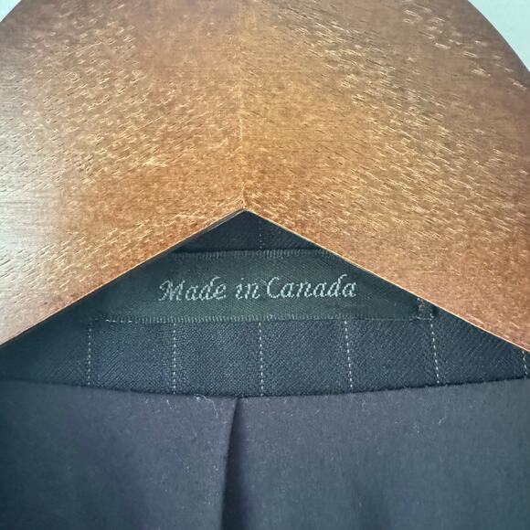 Vintage Lauren Ralph Lauren Wool Blazer Mens 40R Blue Union Made Canada EUC - Picture 7 of 10